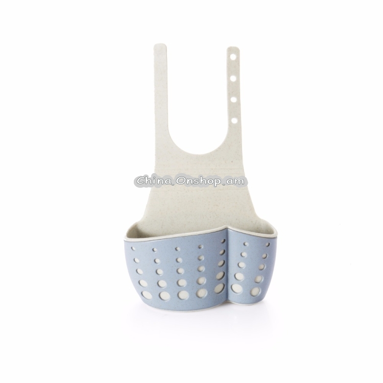 Kitchen Sponge Drain Holder Wheat Fiber Storage Rack Basket Wash Cloth Toilet Soap Shelf Organizer