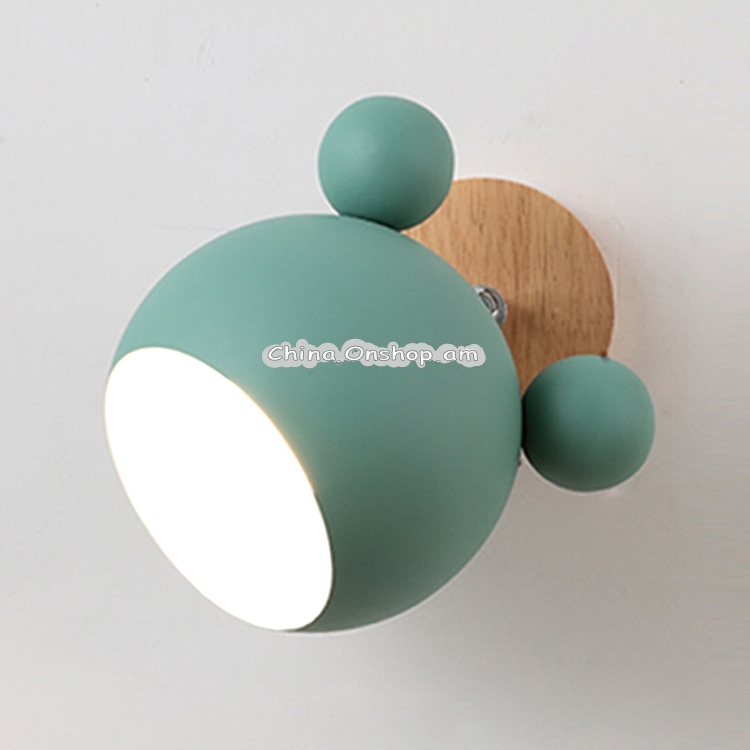 Creative Cartoon E27 LED White Light Wall Lamp for Bedside Passage