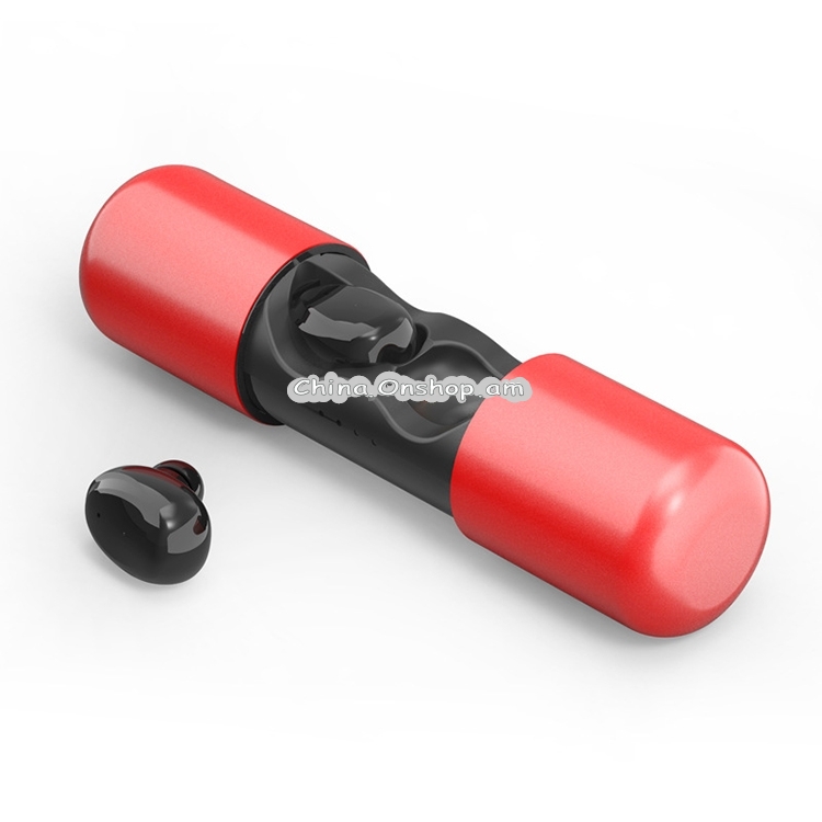 V9 Stereo Ergonomic Design Binaural Bluetooth 5.0 Earphone with Charging Box