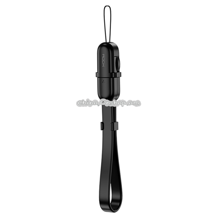 ROCK S3 USB to Type-C Portable Charging Data Cable with Keychain, Length
