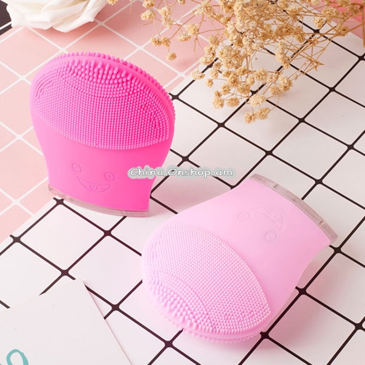 Electric Silicone Facial Cleansing Brush Sonic Vibration Massage USB Rechargeable Smart Ultrasonic Face Cleaner Beauty Tool