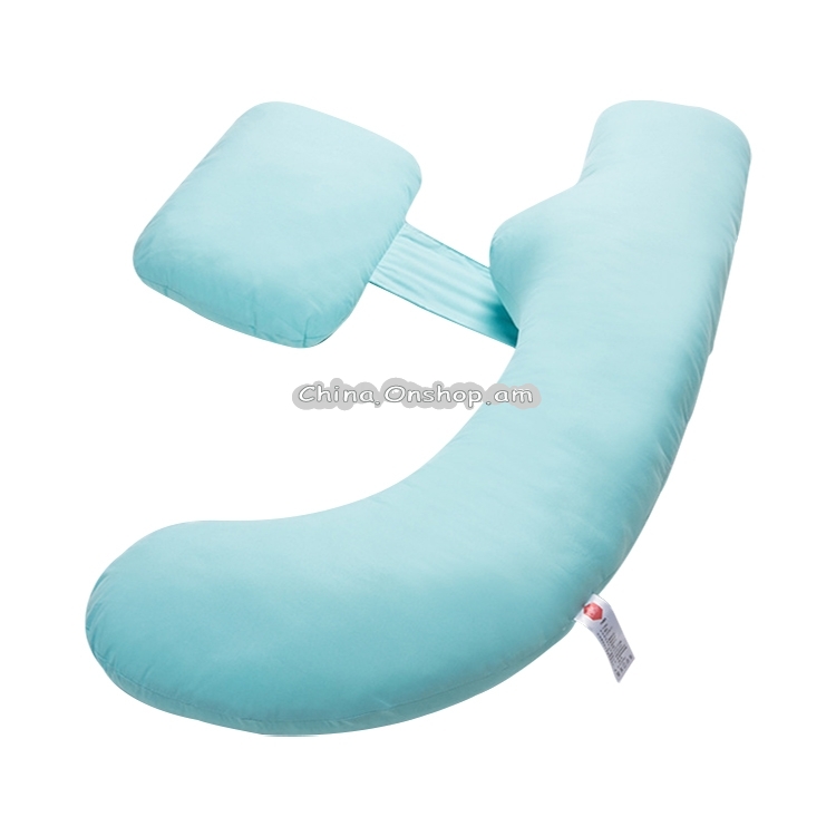 U Shape Pregnancy Comfortable Pillows Maternity Pregnant Waist Side Sleepers Back Cushion (Blue)
