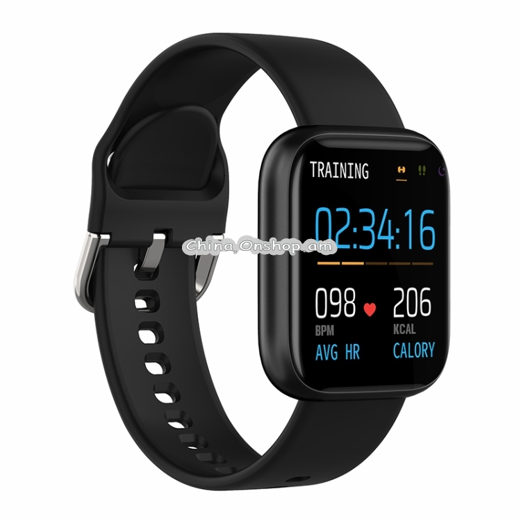 P6 1.4 inch Full Circle Full Touch Silicone Strap Smart Sport Watch IP67 Waterproof, Support Real-time Heart Rate Monitoring / Sleep Monitoring / Bluetooth