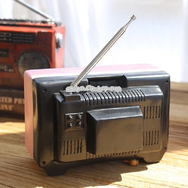 Vintage Radio TV Set Home Decoration Retro Craft Decoration