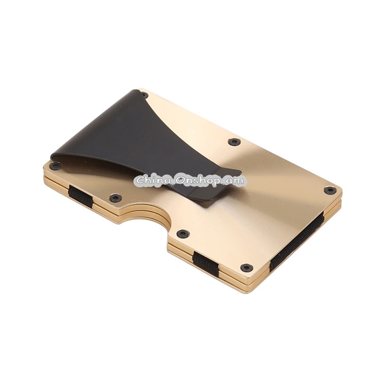 X-11D Ultra-thin Business Card Holder Aluminum Credit card Metal Anti-magnetic Wallet