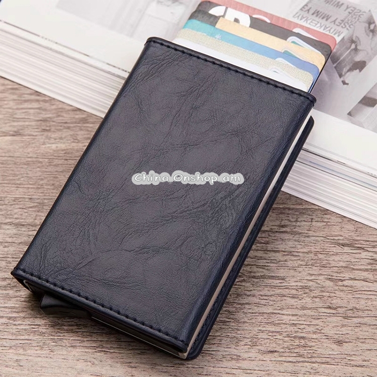 Magnetic RFID Bag Multifunctional Aluminum Automatic Pop-up Credit Card Package