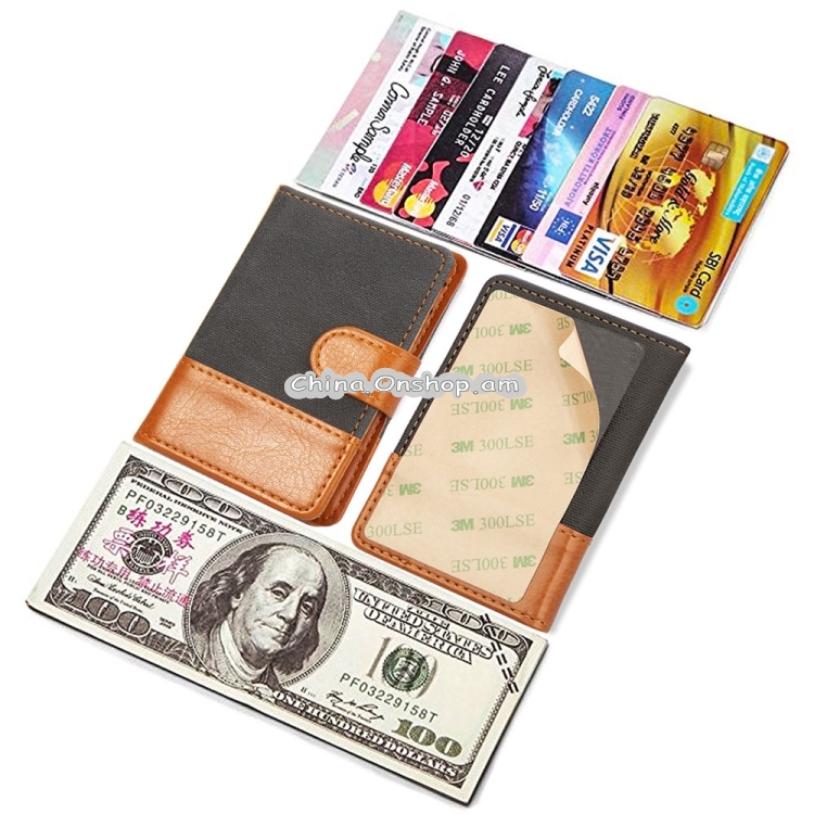 Mobile Phone Universal Denim Stitching Card Slot & Wallet & Holder & Photo Frame