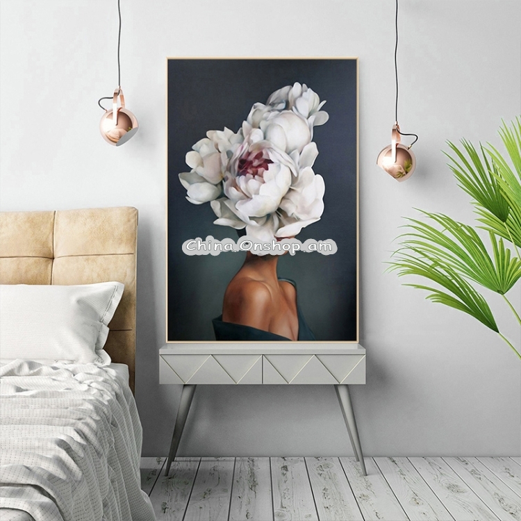 Creative Wall Art Printing Canvas Frameless Home Bedroom Decoration Painting, Size:60×90cm