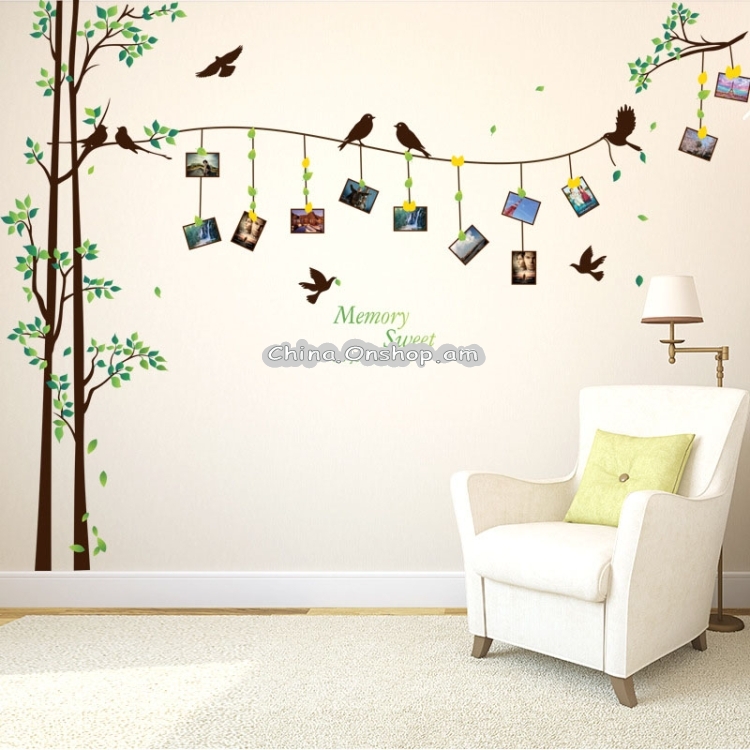 Bird Photo Tree Home Decor Living Room Bedroom 3D Wall Art Decal DIY Mural