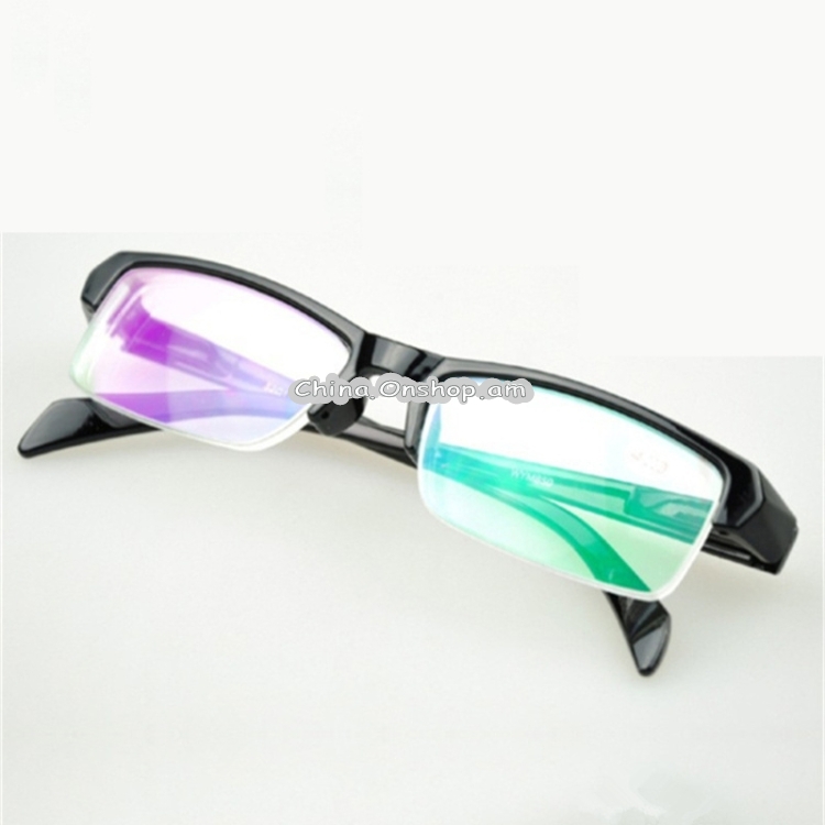 Women Men Half Frame Myopia Glasses HD AC Green Film Lens Myopia Eyeglasses