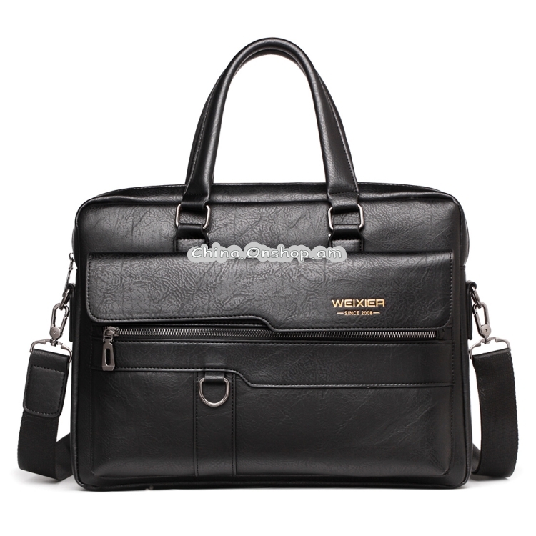 WEIXIER 8619 Retro Style PU Leather Handbag Shoulder Bag Crossbody Bag for Men