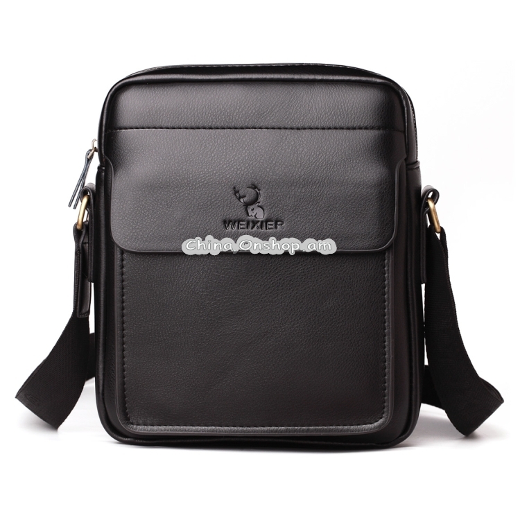 WEIXIER 8617 Business Casual PU Leather Shoulder Bag for Men