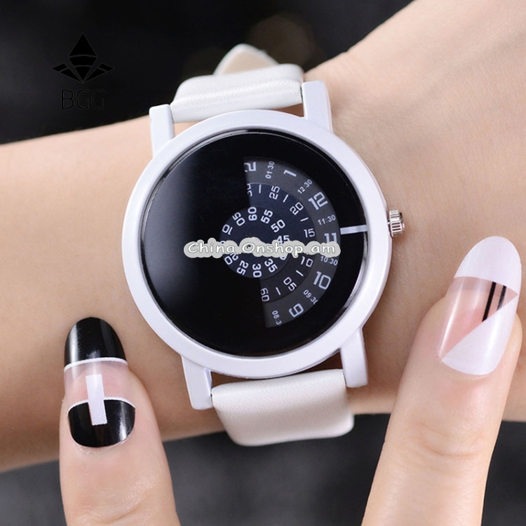Khorasan 066 Creative Design Wristwatch Digital Discs Hands Quartz Watches