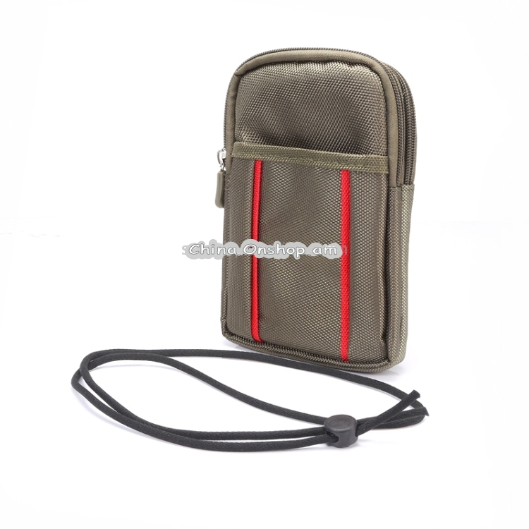 Universal Multifunctional 6.3 Inch Double Lattice Two-colored Polyester Pearl Material Storage Waist Packs / Waist Bag / Hiking Bag / Camping Bag for iPhone X & 8 Plus & 7 & 7 Plus & iPhone 6 Plus & 6s Plus