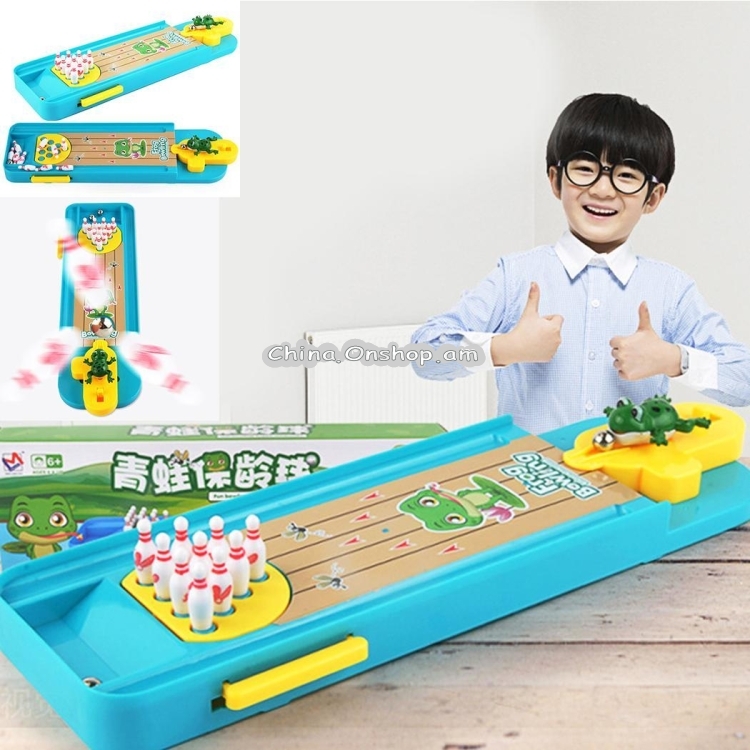 Children Mini Desktop Bowling Toy Set Multicolor Indoor Education Board Game