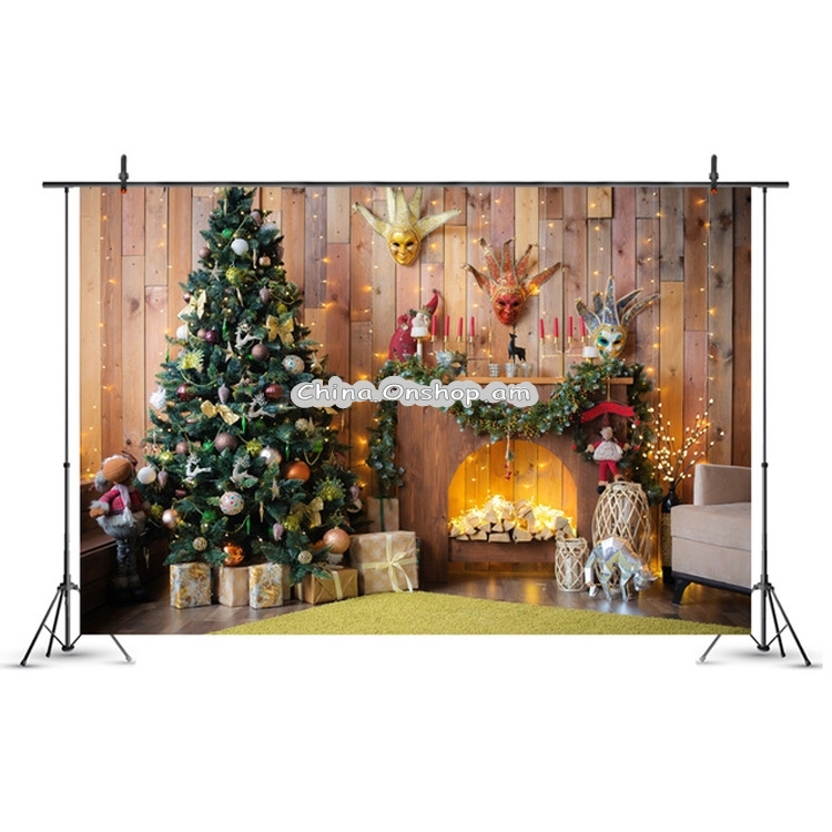 Birthday Party Game Hanging Cloth Christmas Background Cloth Photography Studio Props, Size:1.2m x 0.8m