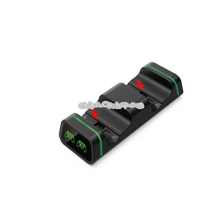 DOBE for Xbox One/One X/One S Universal Game Controller Dual Charger Dock Station with Micro Adapter