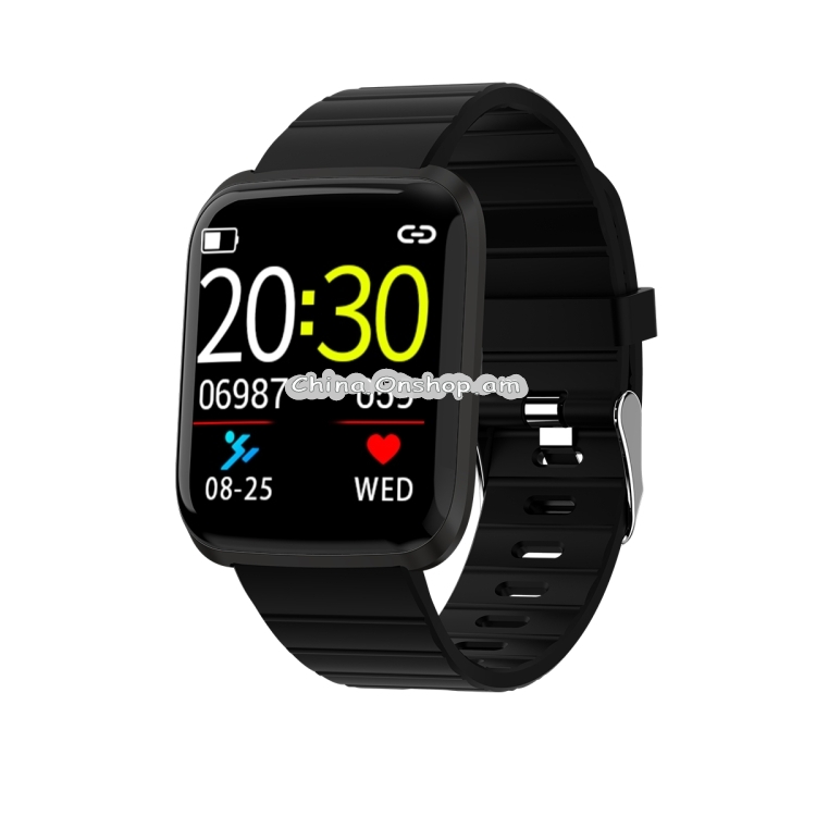 116pro 1.3inch TFT Color Screen Smart Watch IP67 Waterproof,Support Call Reminder /Heart Rate Monitoring/Blood Pressure Monitoring/Sedentary Reminder/Sleep Monitoring