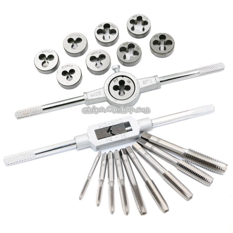 Hand Die Model Tap Tap Die Set Manual Tapping Drill Thread Hole, Style