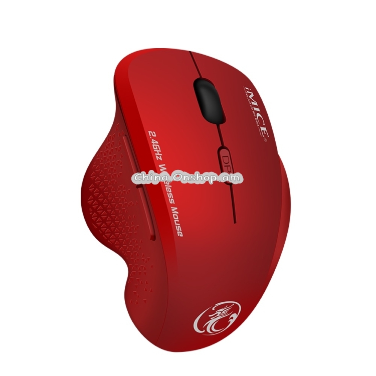 iMICE G6 Wireless Mouse 2.4G Office Mouse 6-button Gaming Mouse(Black)