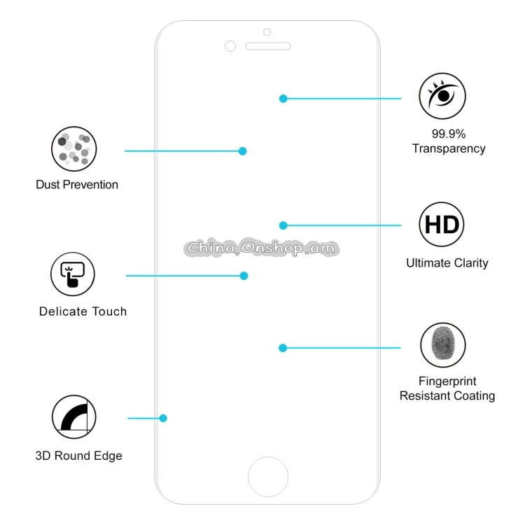 ENKAY Hat-Prince PET Full Screen 3D Curved Heat Bending HD Screen Protector for iPhone 8 & 7 (Transparent)