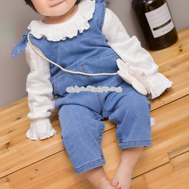 Summer Sling Children Jumpsuit Jeans