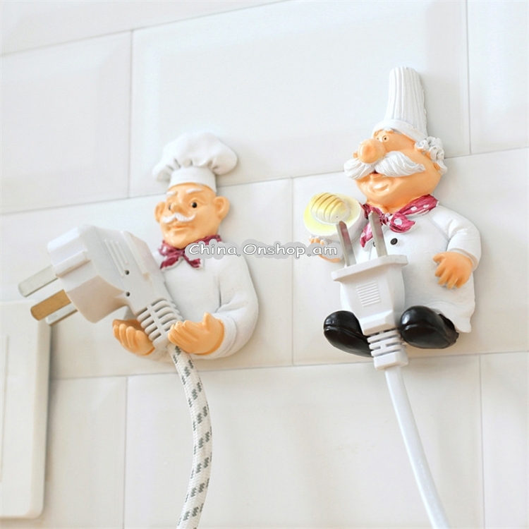 Creative Kitchen Plug Organizer Sundry Key Hanger Hook Kitchen Accessories Decoration, Specification:Hand-held