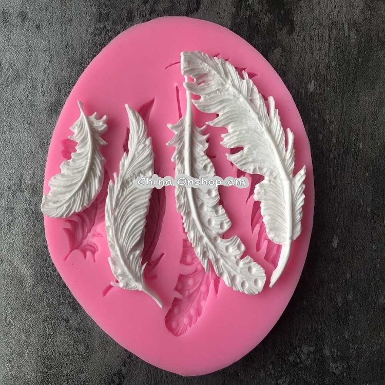 Feather Sugar Silicone Mold Fondant Mold Cake Decorating Tools