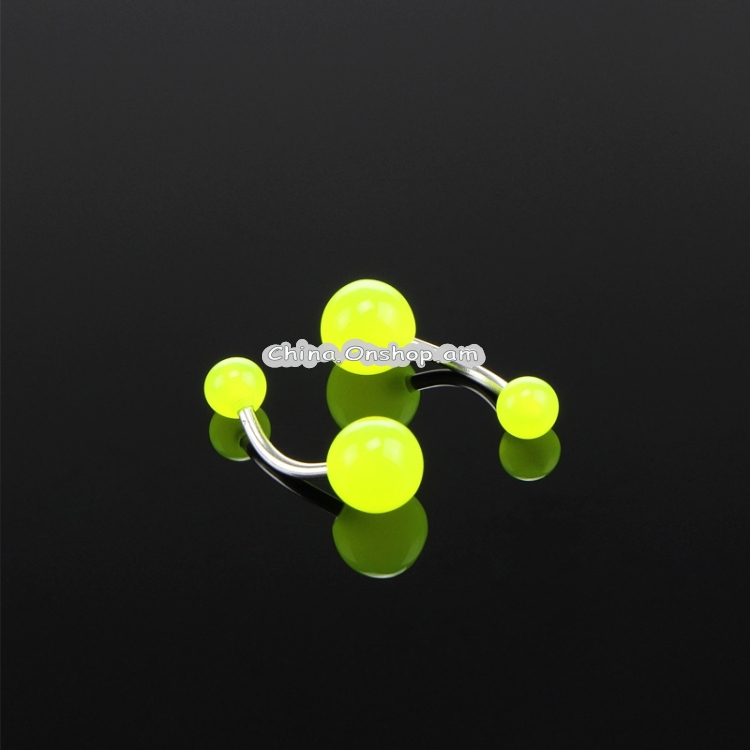 7pcs Night Fluorescent Acrylic Belly Button Ring Random Color Delivery Same Day Shipping on orders before