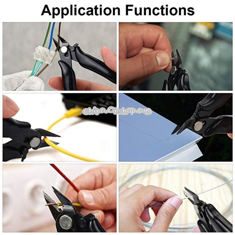 3.5 Inch Diagonal Pliers Mini Wire Cutter Small Soft Cutting Electronic Handle Pliers