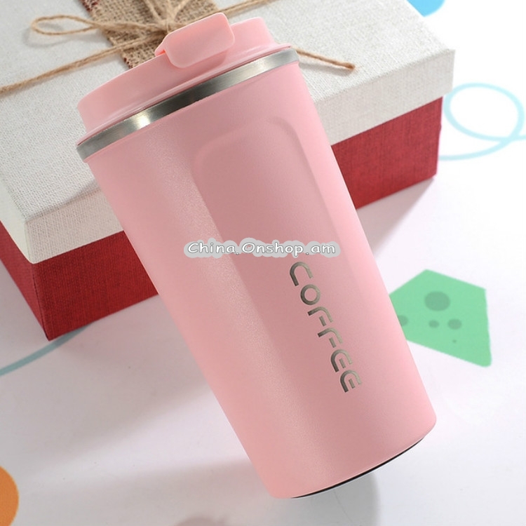 Double Stainless steel 304 Coffee Mug Car Thermos Mug Travel Thermo Cup 510ml