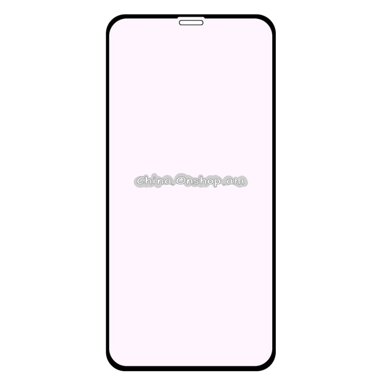 ENKAY Hat-prince Full Glue 0.26mm 9H 2.5D Curved Edge Anti Blue-ray Full Screen Tempered Glass Film for iPhone XS (Black)