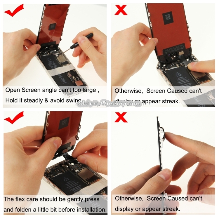 LCD Screen and Digitizer Full Assembly with Frame for iPhone 5