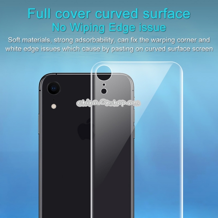 2 PCS IMAK 0.15mm Curved Full Screen Protector Hydrogel Film Back Protector for iPhone XR