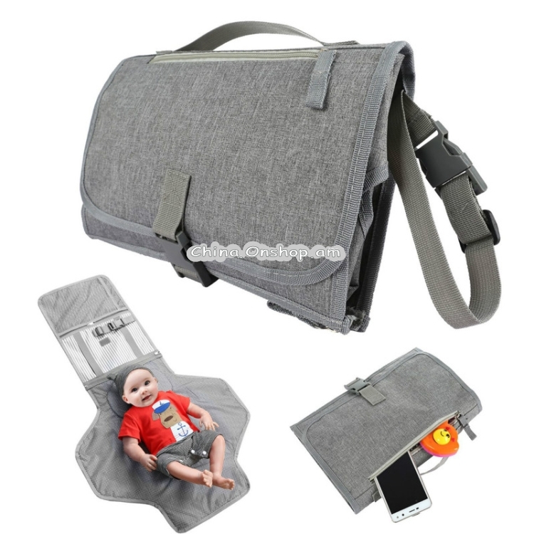 Portable Baby Changing Pad Waterproof Trolley Hanging Bag Mother and Baby Supplies
