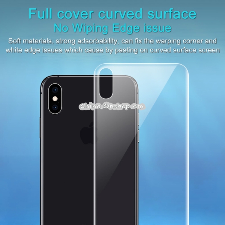 2 PCS IMAK 0.15mm Curved Full Screen Protector Hydrogel Film Back Protector for iPhone XS Max