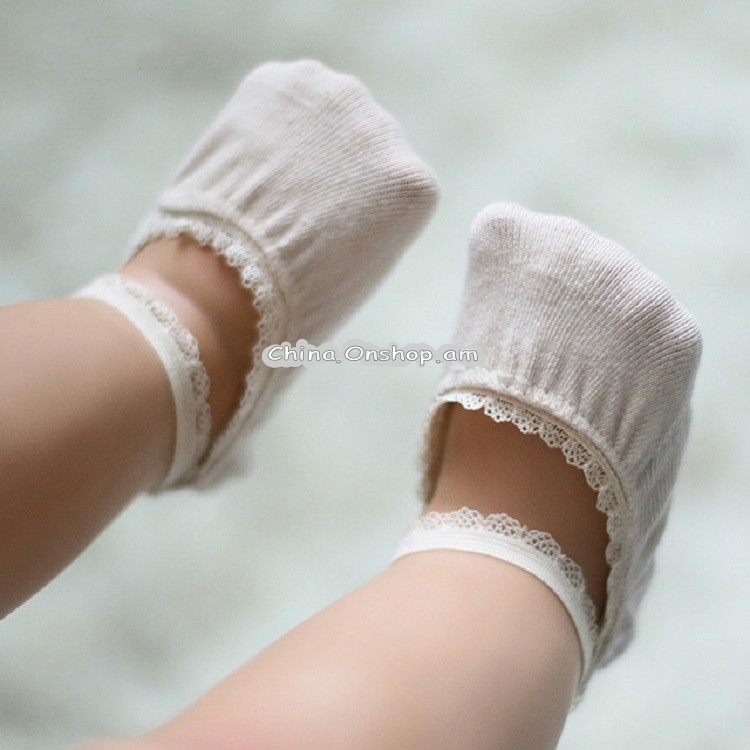 Lace Children Invisible Cotton Socks Baby Princess Sailoat Socks