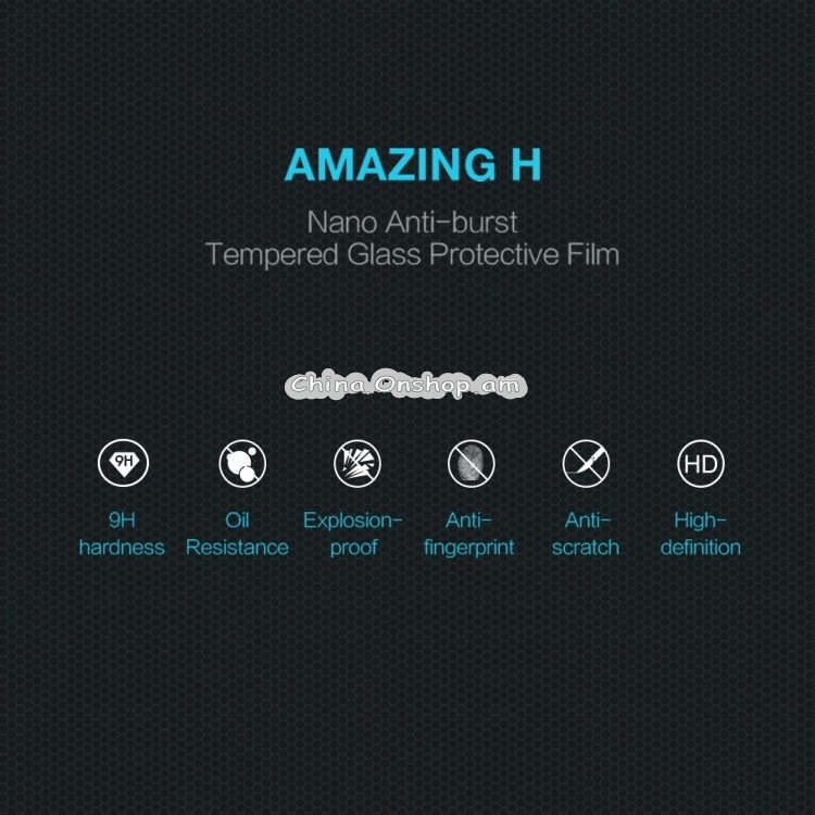NILLKIN H 0.33mm 9H 2.5D Anti-burst Tempered Glass Back Protector for iPhone XS Max