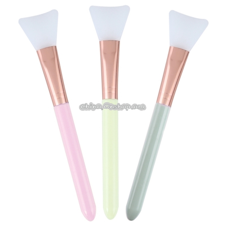 3 PCS Stirring Brush Soft Silicone Makeup Brush Women Skin Face Care Tool, Random Color Delivery