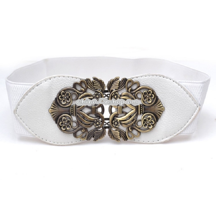 Vintage Wild Imitation Leather Elastic Ladies Belt