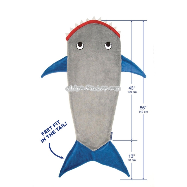 Ձմեռային քնապարկ Shark Mermaid (Grey Shark) 