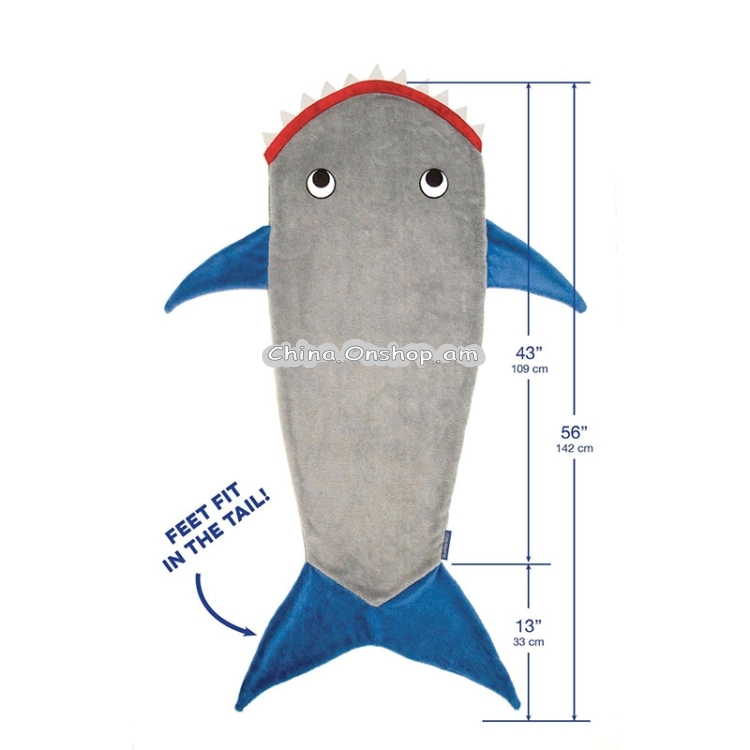 Ձմեռային քնապարկ Shark Mermaid (Grey Shark)