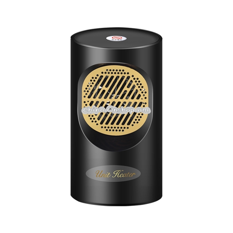 Mini Heater Desktop Home Heater, Color:Sky Eye Black, US Plug