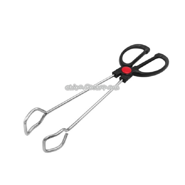 Stainless Steel Plastic Handle Barbecue Tongs Food Clip Barbecue Tools