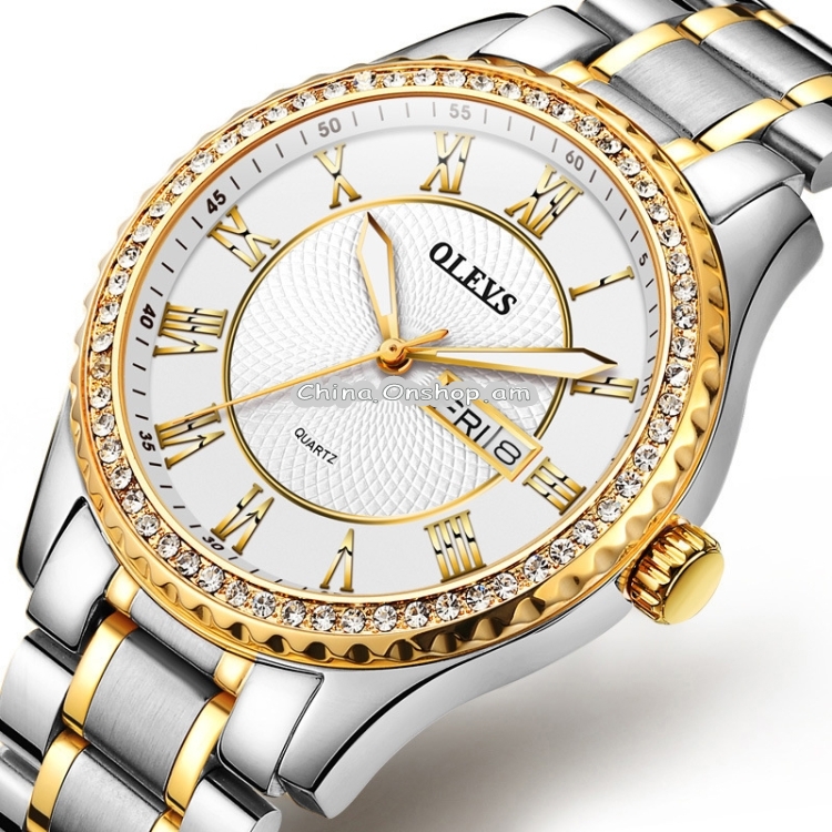 OLEVS 6899 Men Fashion Diamond Quartz Watch