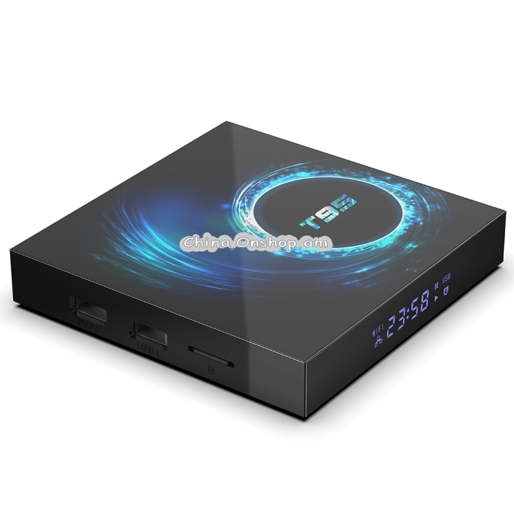 T95 6K UHD Smart TV Box with Remote Controller, Android 10.0, H616 Quad-Core Cortex-A53, 4GB + 64GB, Support WiFi / AV / HDMI / RJ45 / USB