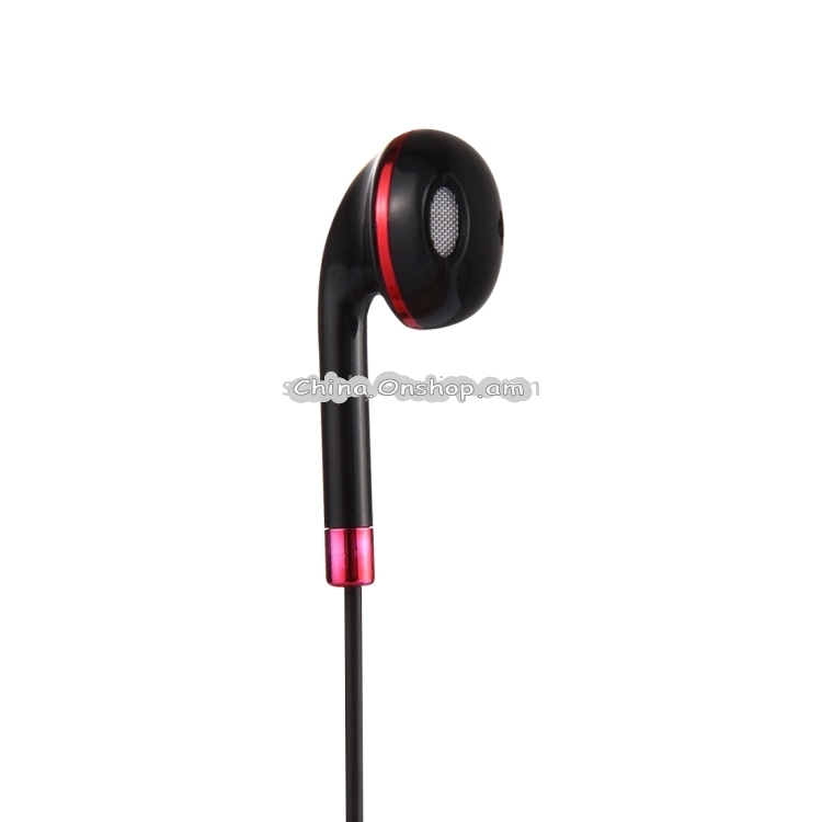 Black Wire Body 3.5mm In-Ear Earphone with Line Control & Mic