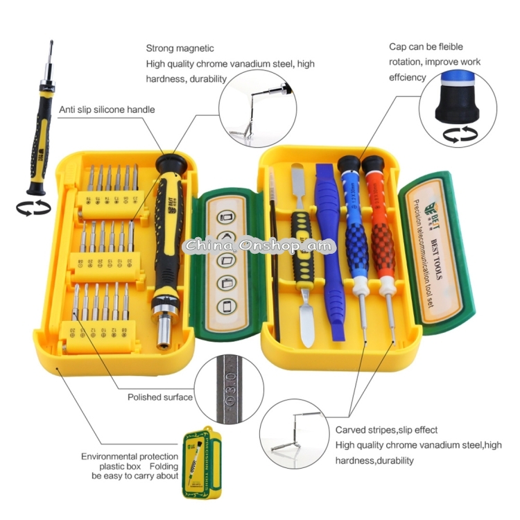 24 in 1 BEST BST-8925 Professional Screwdriver Set Mobile Phone Repair Tool Kit