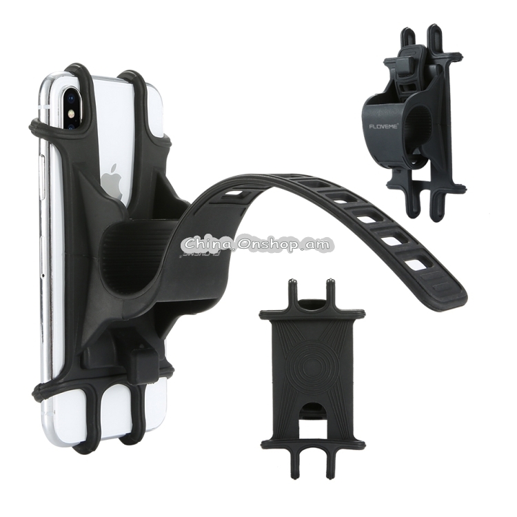 Floveme Universal Bicycle Mobile Phone Holder, Suitable for 4.0-6.3 inch Mobile Phones