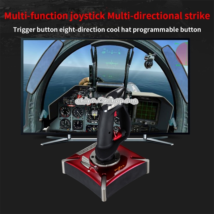 PXN PXN-2119II PC Game Imitate Flight Controller Flying Rocker with Vibration